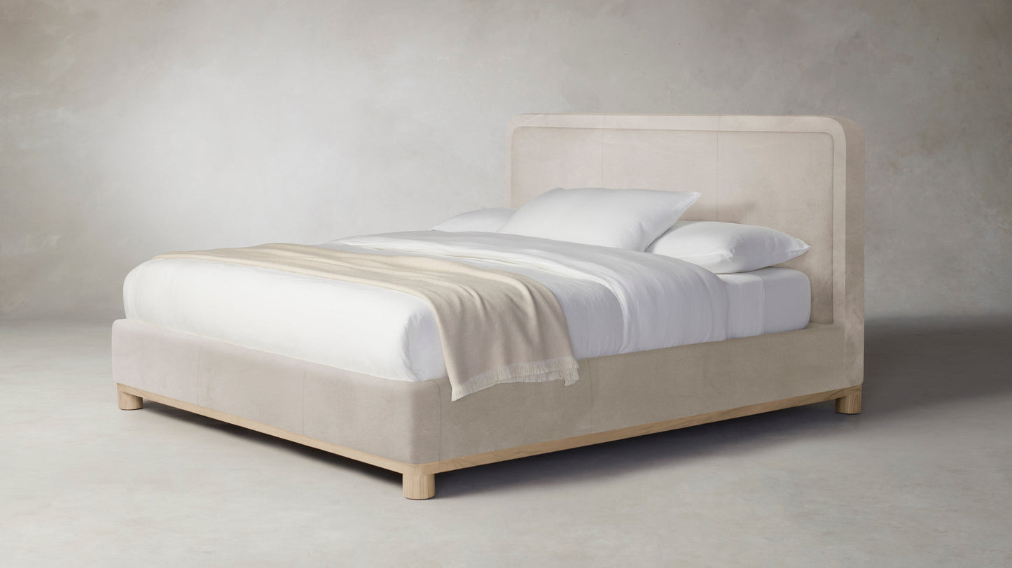 The Kent - Nubuck Leather Sail Bed - 41" Headboard