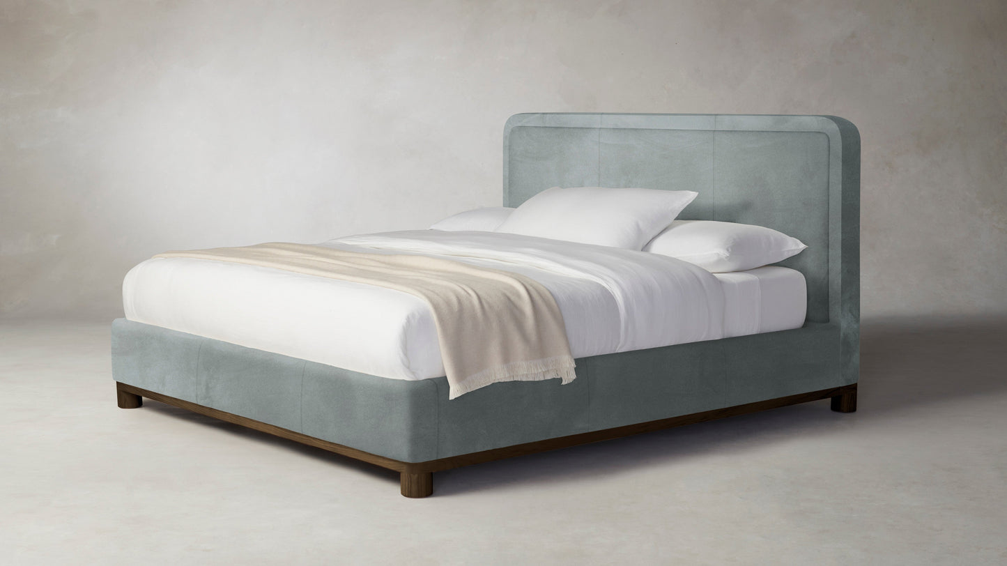 The Kent - Nubuck Leather Tide Bed - 41" Headboard