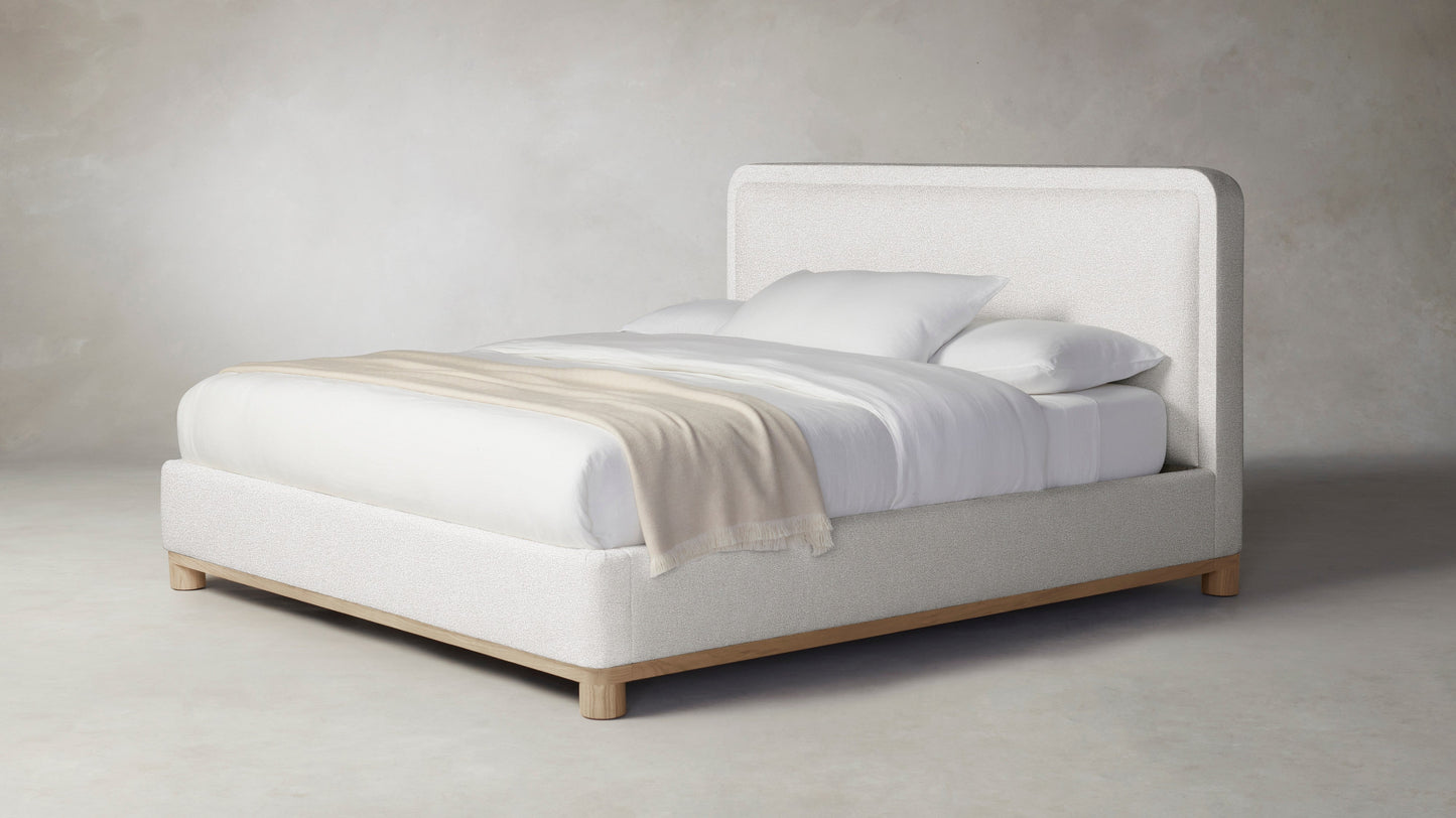 The Kent - Performance Bouclé Polar Bed - 53" Headboard