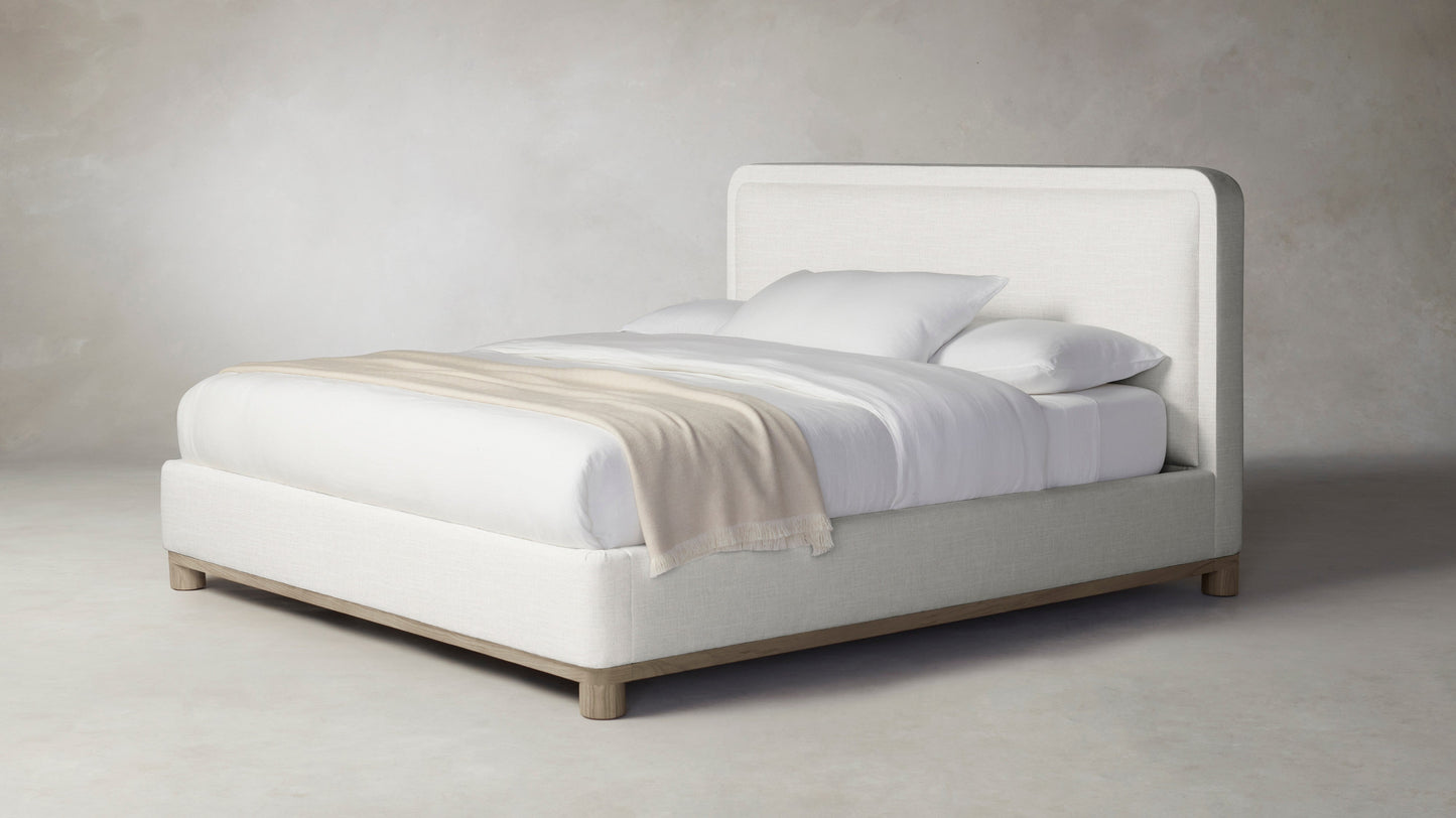 The Kent - Performance Chenille Alabaster Bed - 53" Headboard