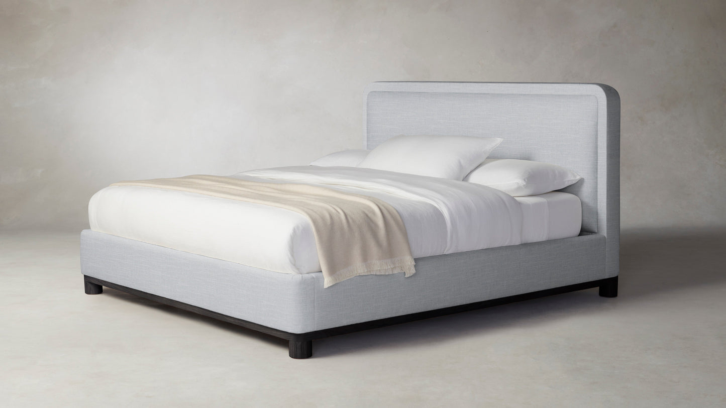 The Kent - Performance Chenille Nickel Bed - 53" Headboard