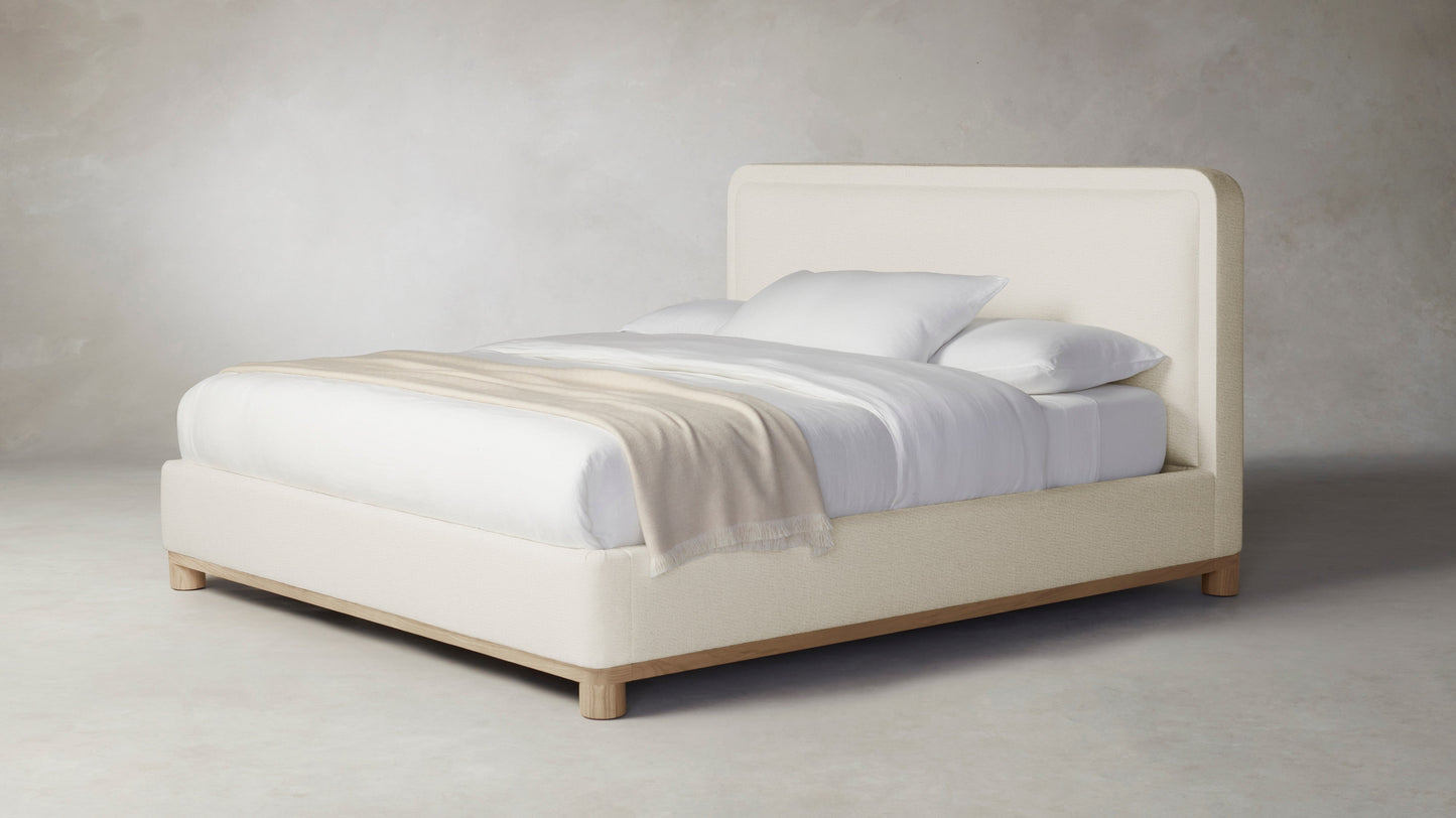 The Kent - Performance Linen Creme Bed - 53" Headboard