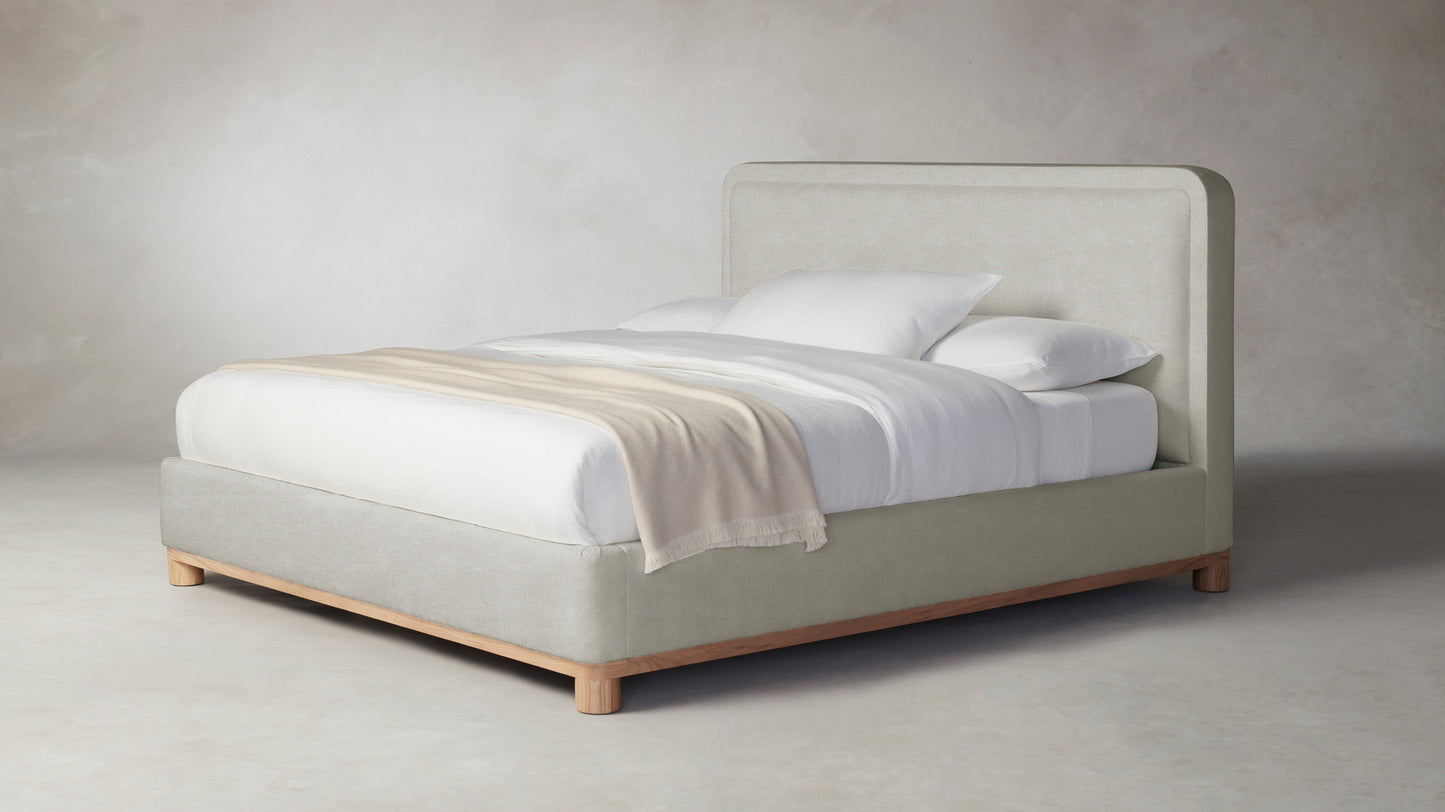 The Kent - Performance Melange Weave Flint Bed - 47" Headboard