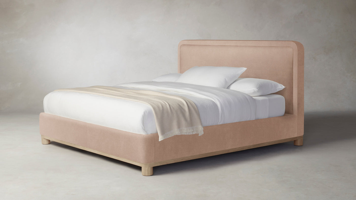 The Kent - Performance Velvet Dusty Rose Bed - 41" Headboard
