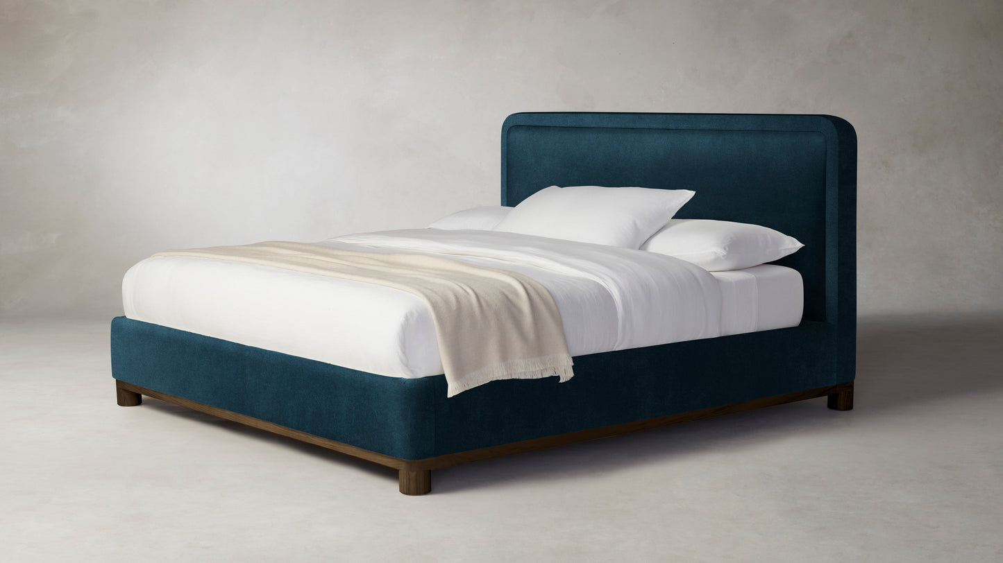 The Kent - Performance Velvet Lagoon Bed - 53" Headboard