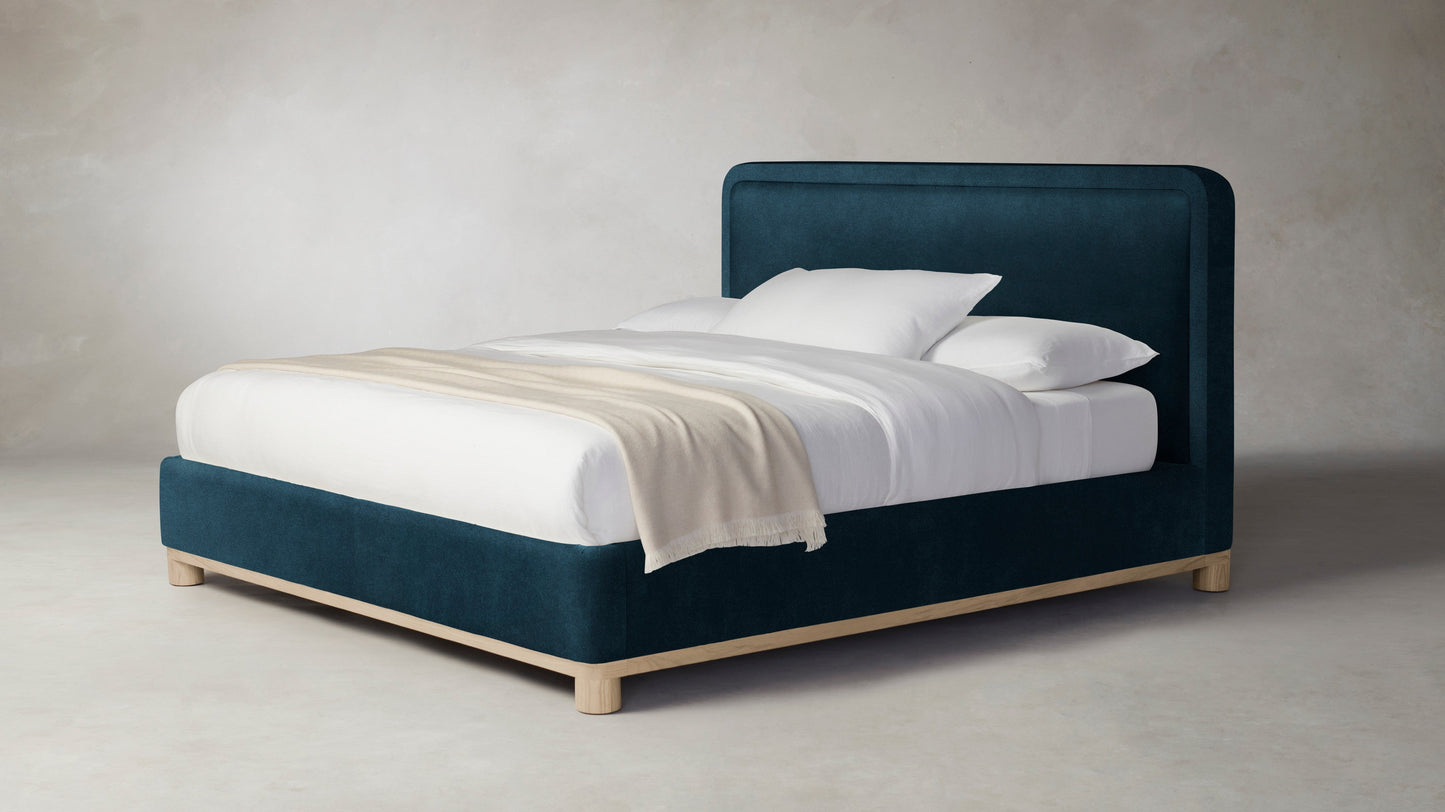 The Kent - Performance Velvet Lagoon Bed - 53" Headboard