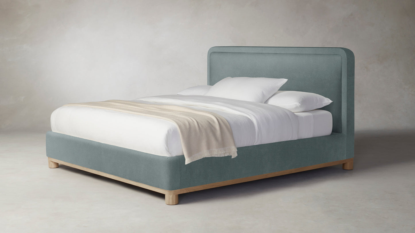 The Kent - Performance Velvet Seafoam Bed - 47" Headboard