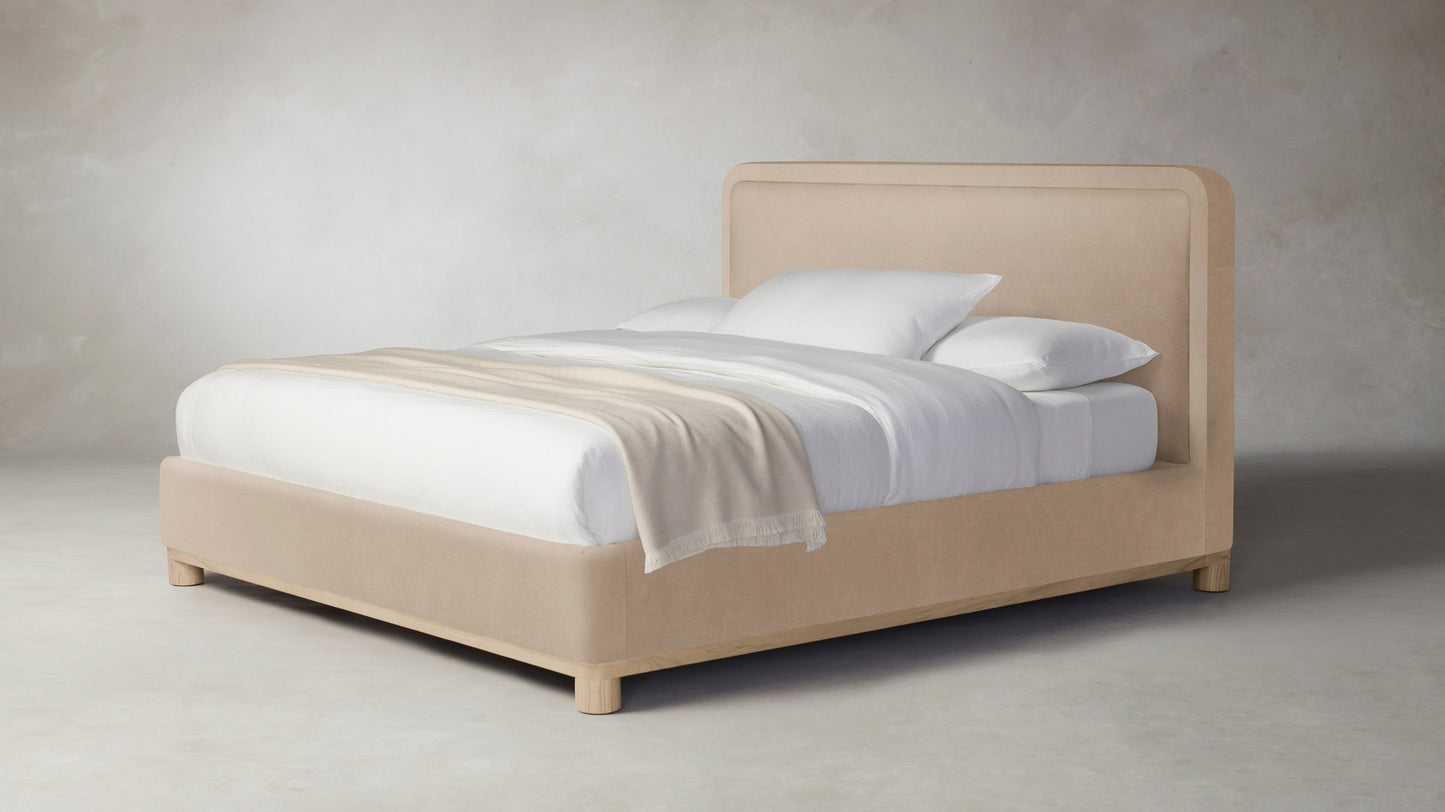 The Kent - Performance Velvet Taupe Bed - 41" Headboard