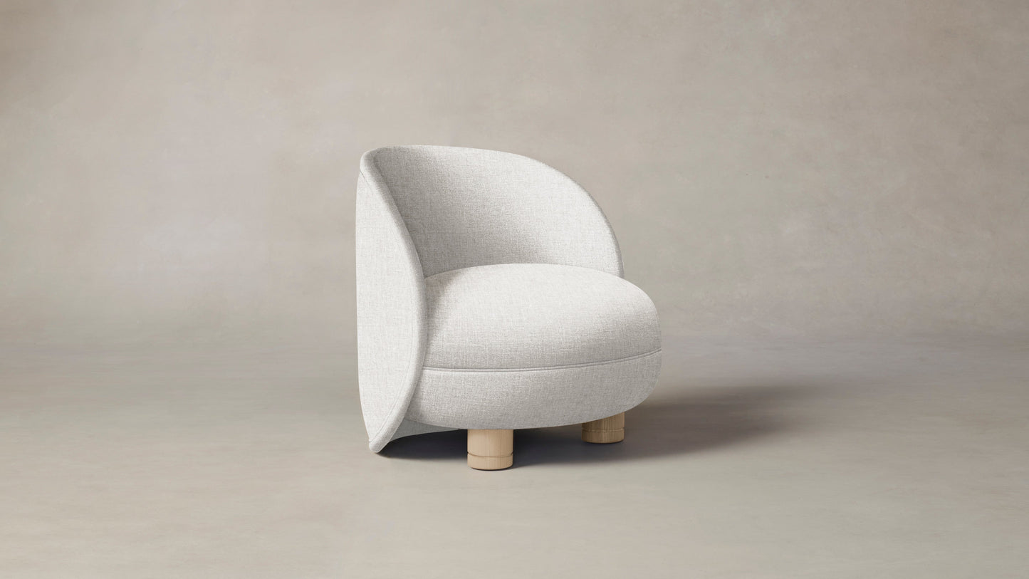 The Laight - Belgian Linen Egret Chair