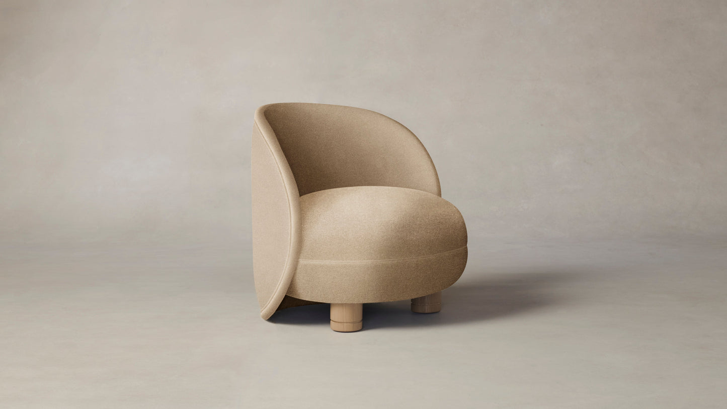 The Laight - Mohair Almond Chair
