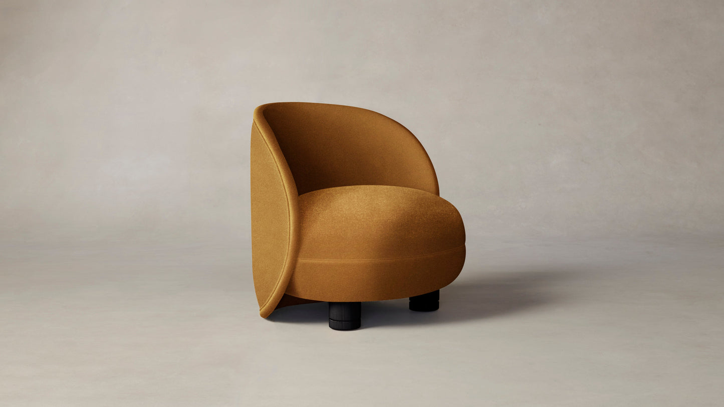 The Laight - Mohair Amber Chair