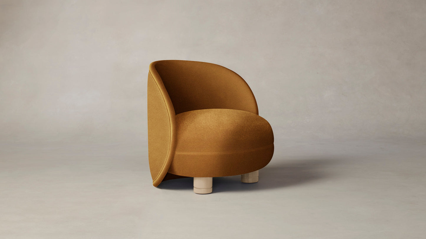 The Laight - Mohair Amber Chair