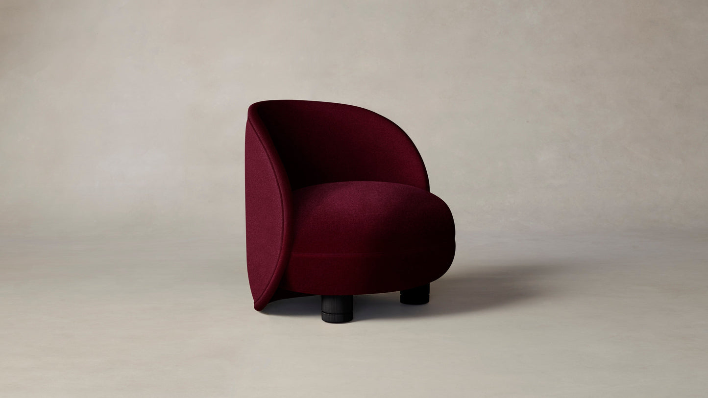 The Laight - Mohair Crimson Chair