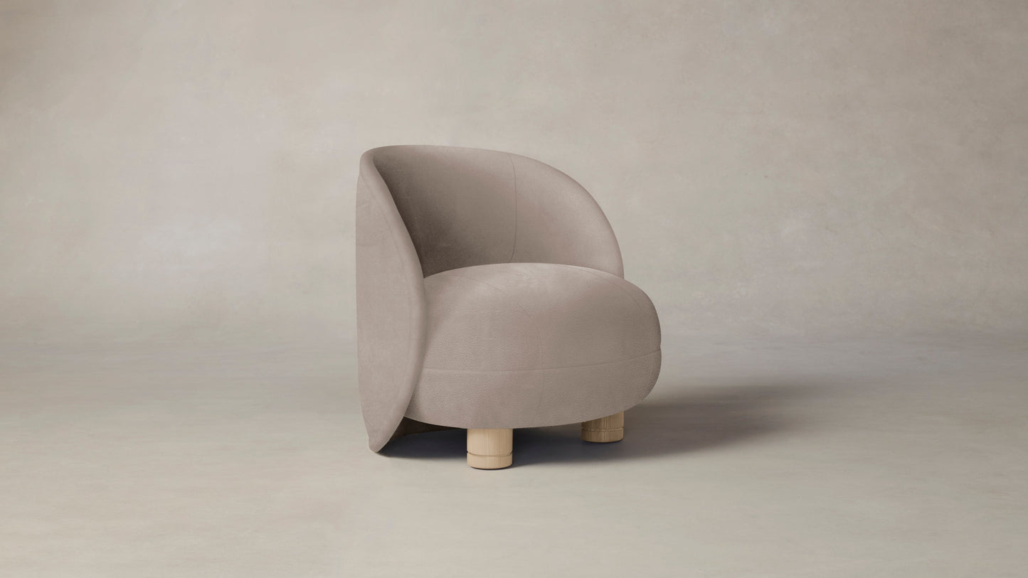 The Laight - Nubuck Leather Fawn Chair