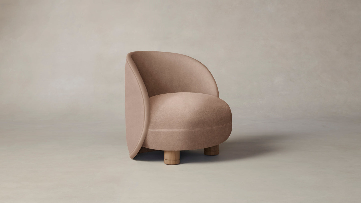 The Laight - Performance Velvet Dusty Rose Chair