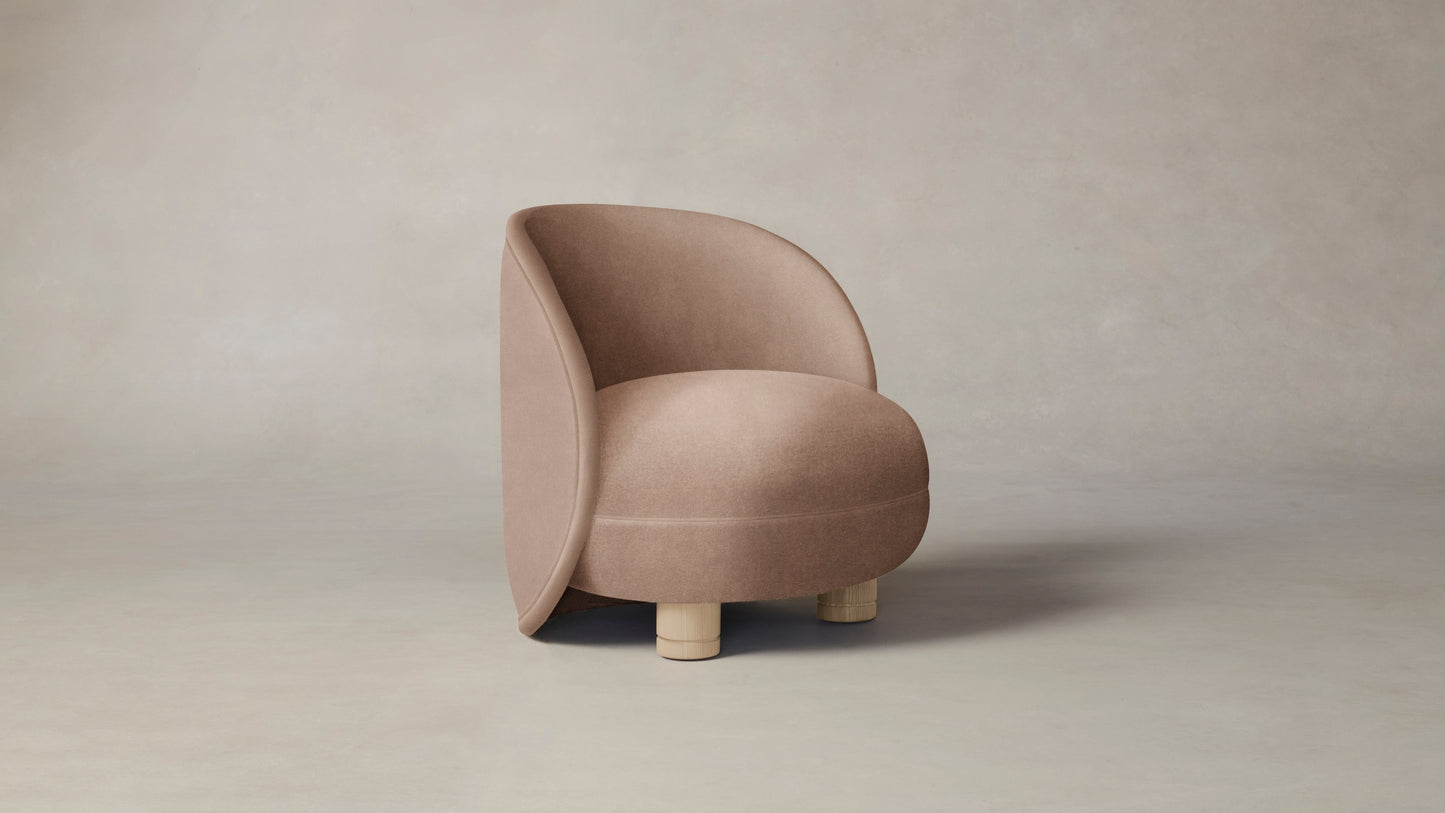 The Laight - Performance Velvet Dusty Rose Chair