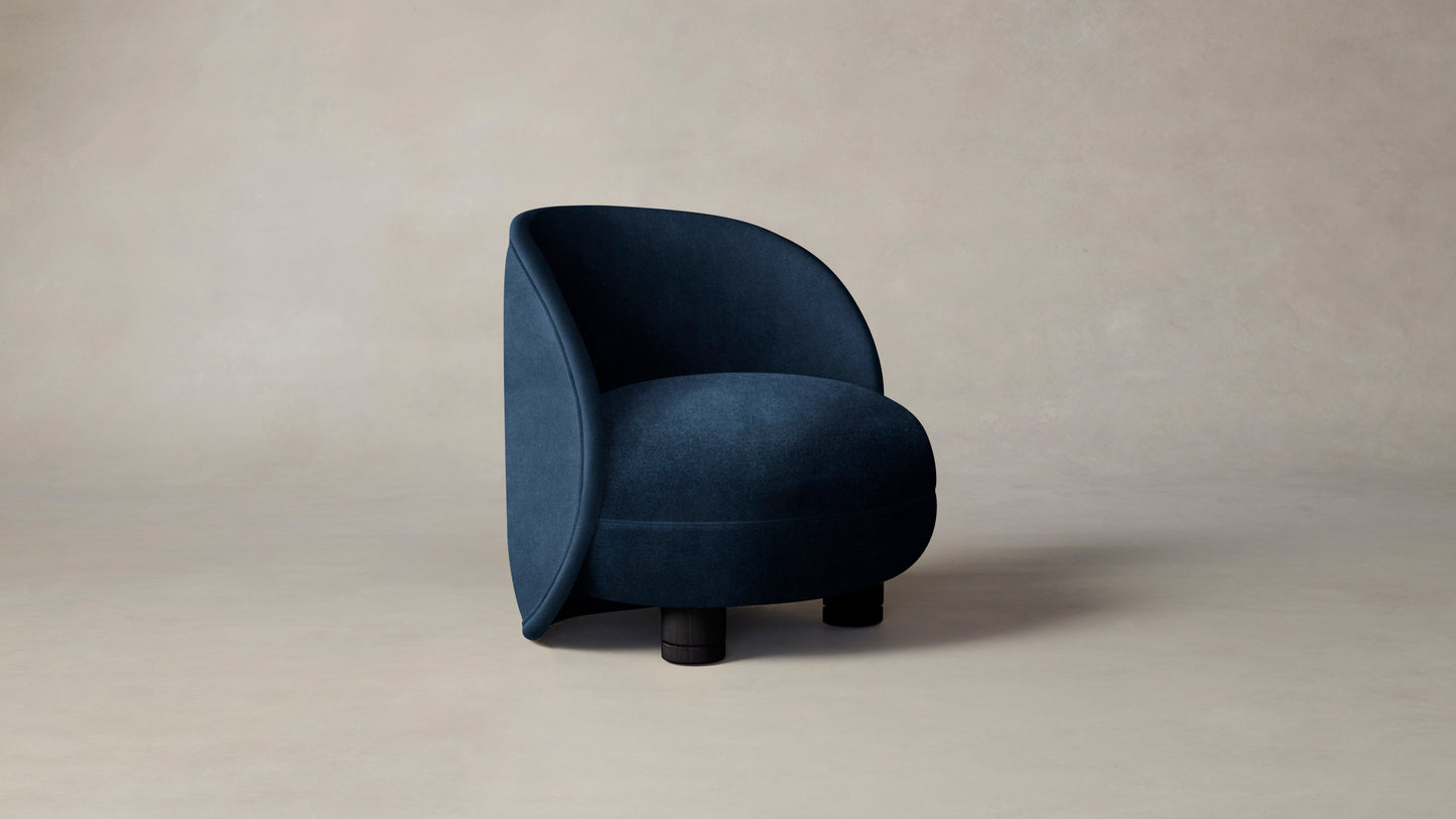 The Laight - Performance Velvet Sapphire Chair