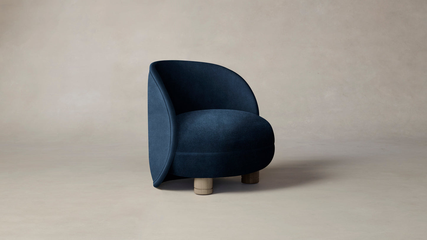 The Laight - Performance Velvet Sapphire Chair