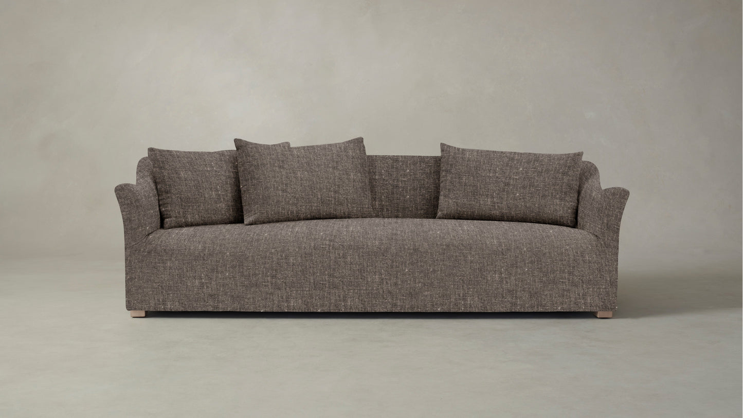The Lenox - Belgian Linen Carob Sofa