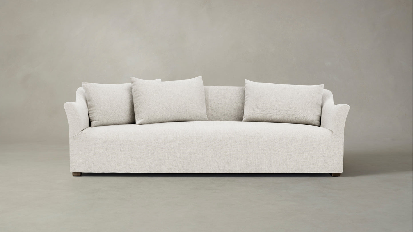 The Lenox - Belgian Linen Egret Sofa