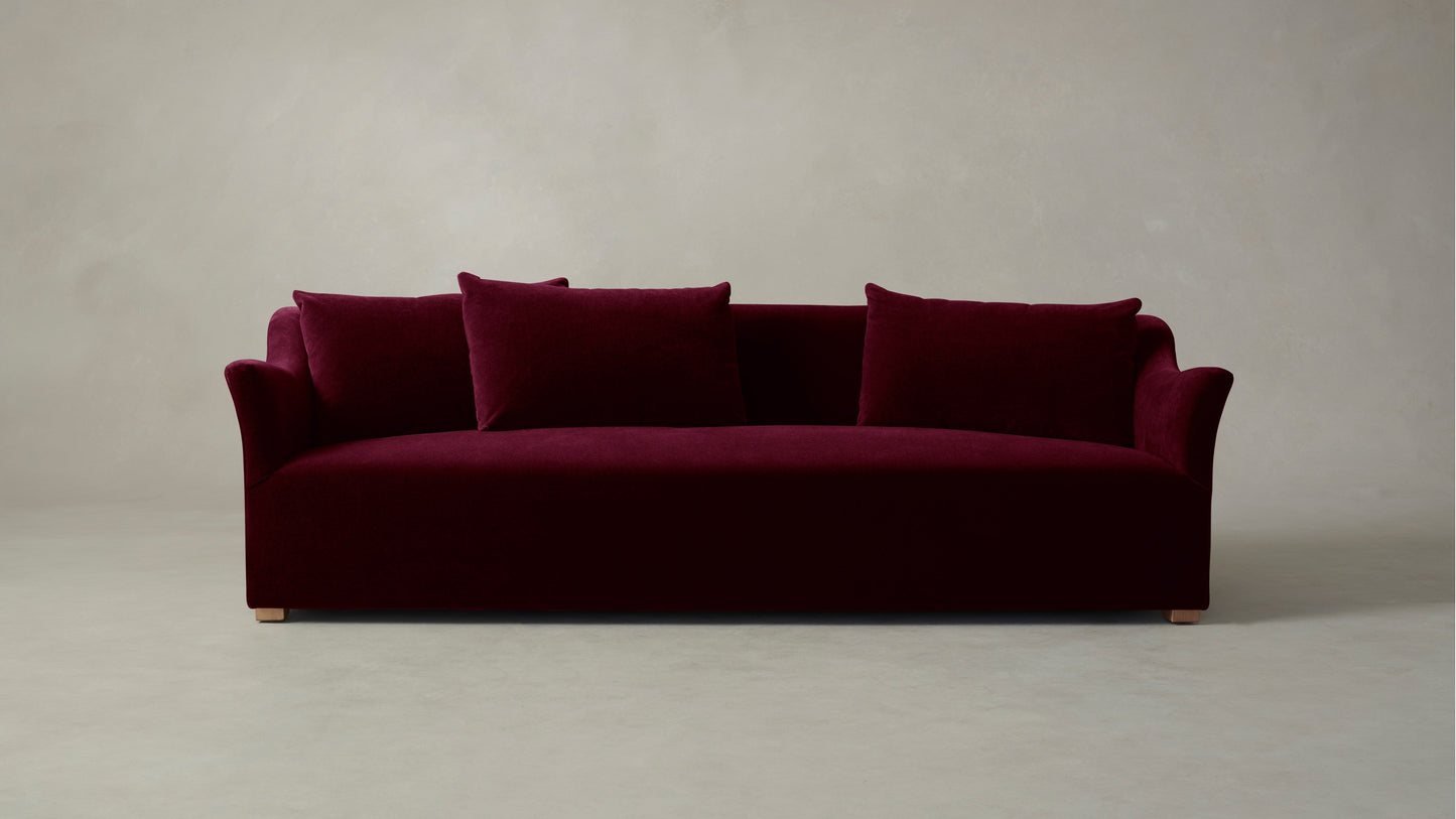 The Lenox - Mohair Crimson Sofa