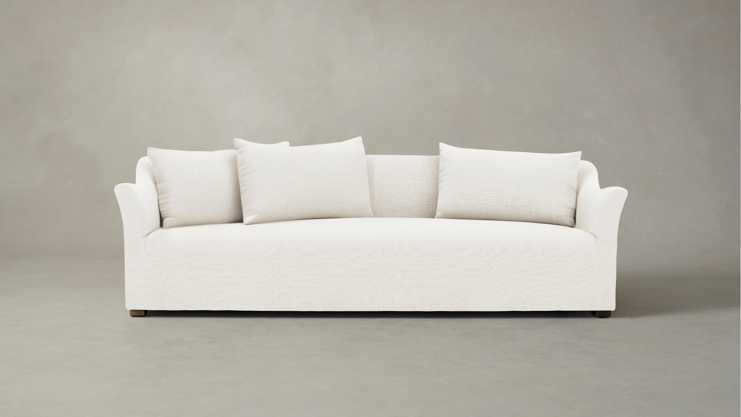 The Lenox - Performance Textured Linen Pearl Sofa