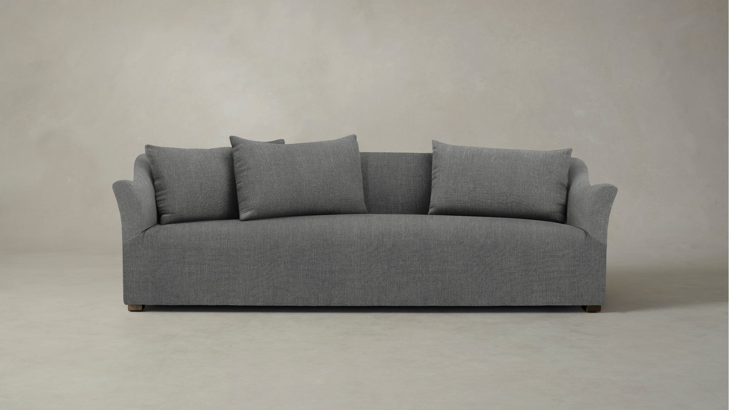 The Lenox - Performance Tweed Smoke Sofa