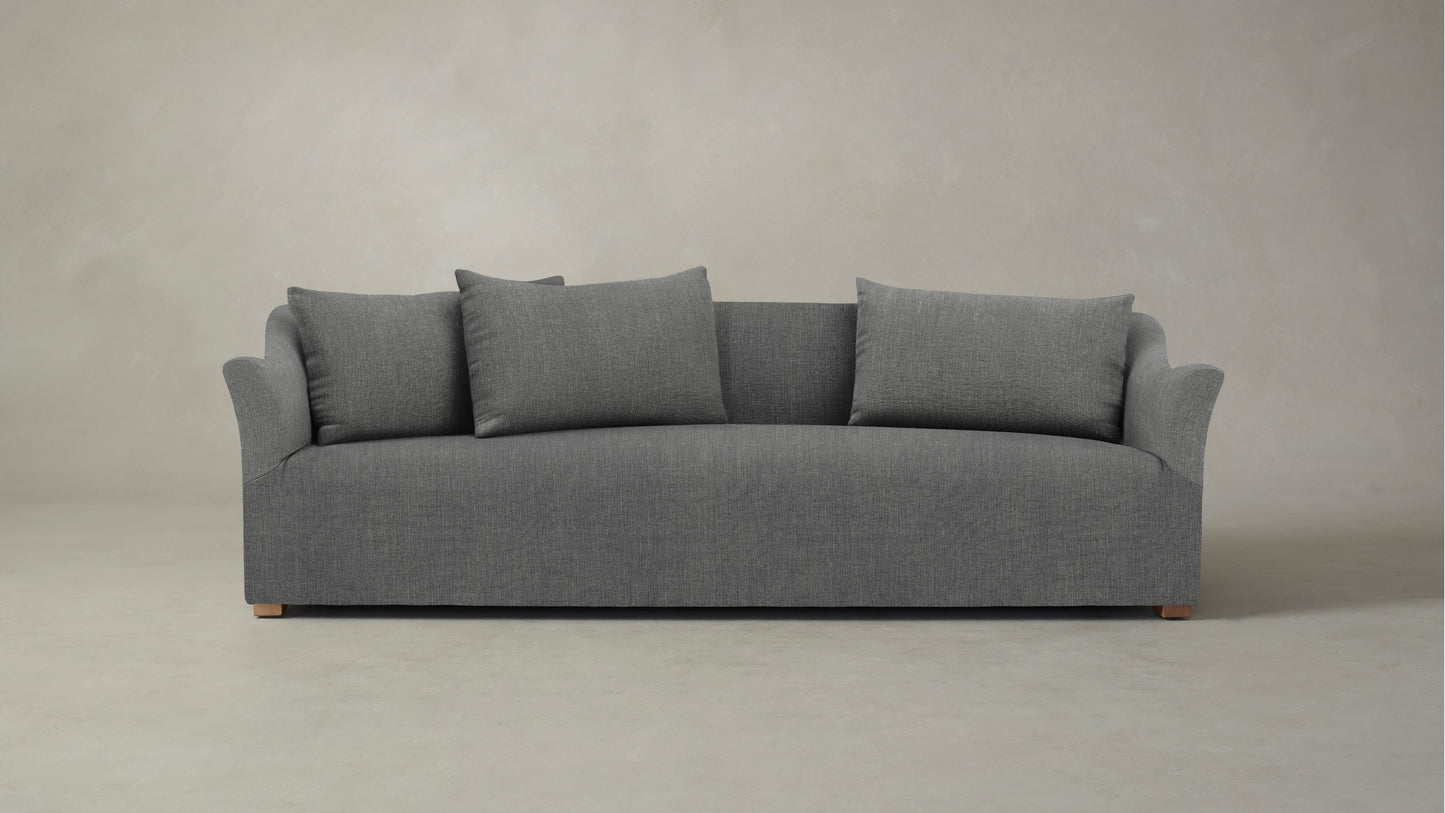 The Lenox - Performance Tweed Smoke Sofa