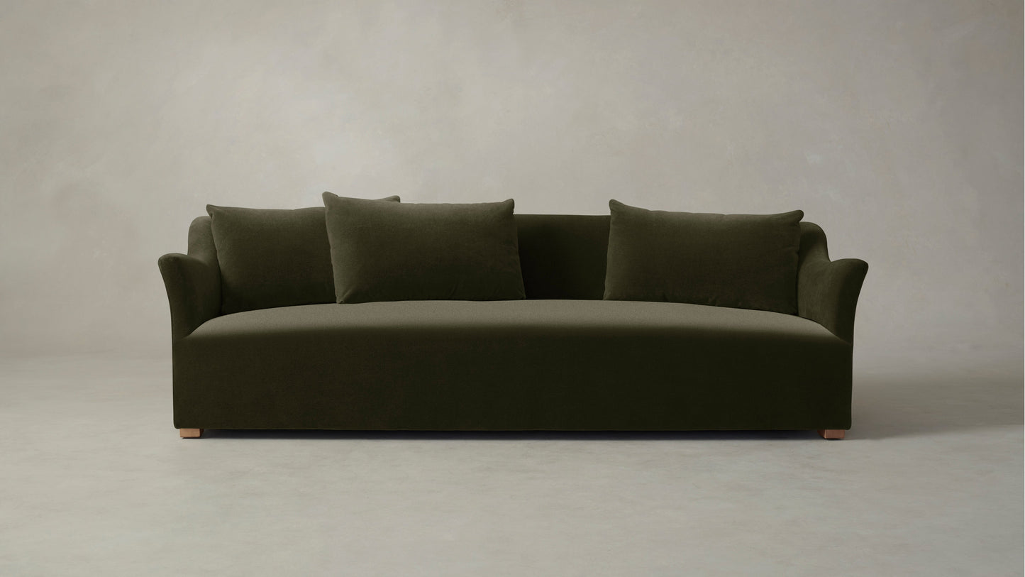 The Lenox - Performance Velvet Olive Sofa