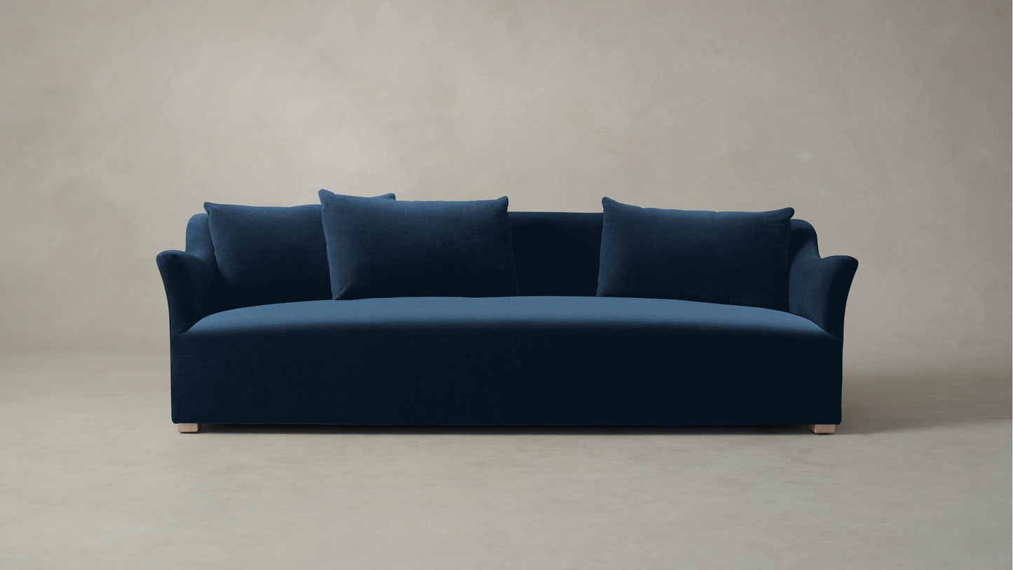 The Lenox - Performance Velvet Sapphire Sofa