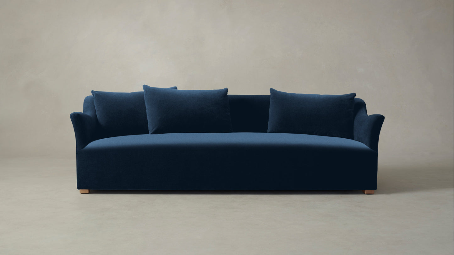 The Lenox - Performance Velvet Sapphire Sofa