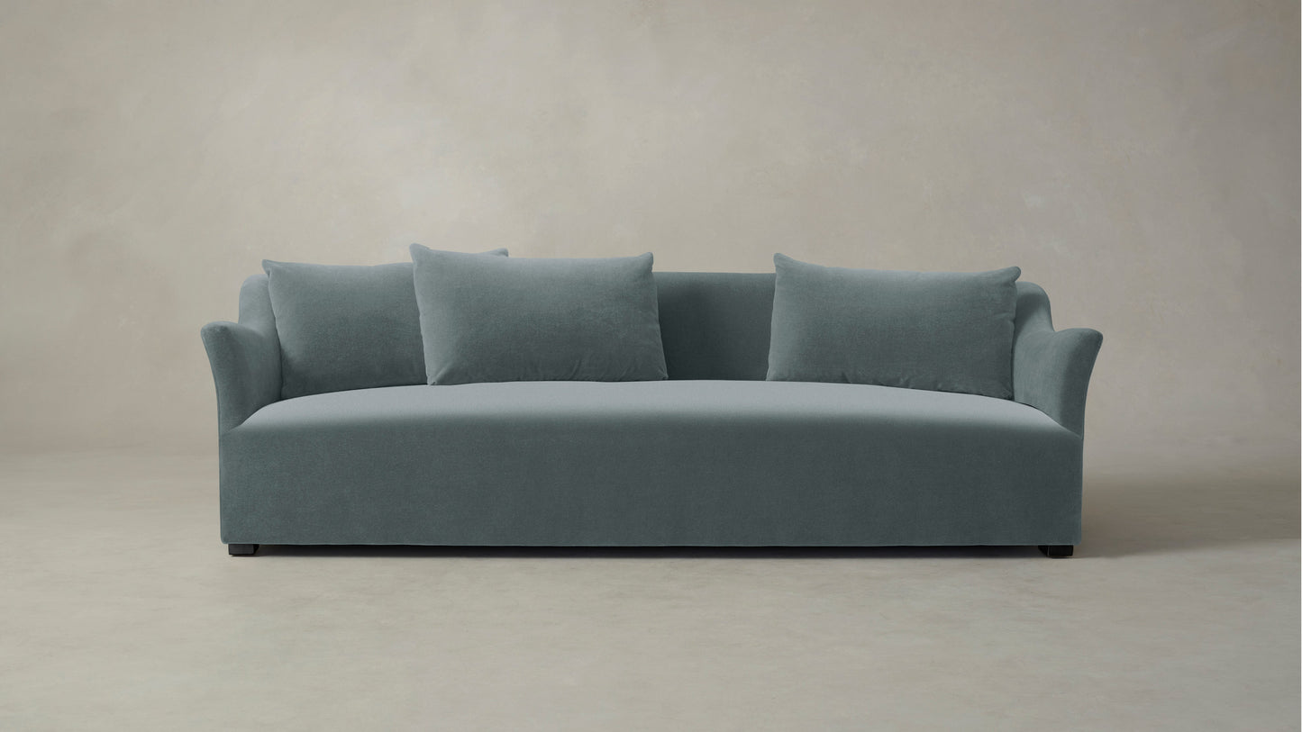 The Lenox - Performance Velvet Seafoam Sofa