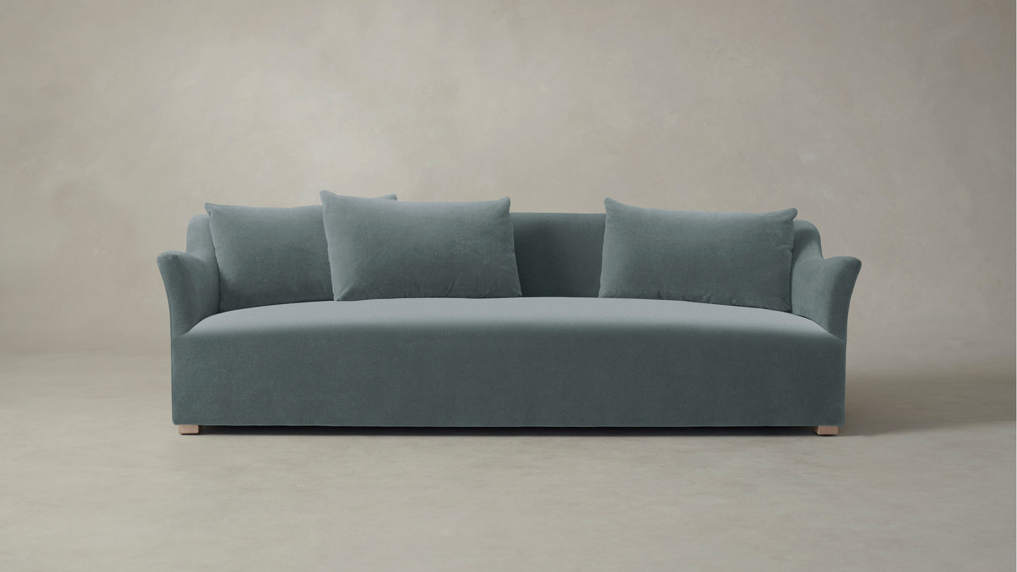 The Lenox - Performance Velvet Seafoam Sofa