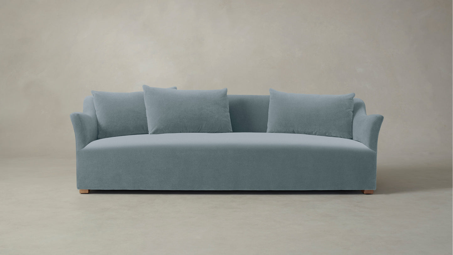 The Lenox - Performance Velvet Sky Sofa
