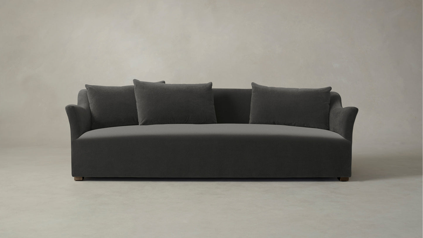 The Lenox - Performance Velvet Slate Sofa