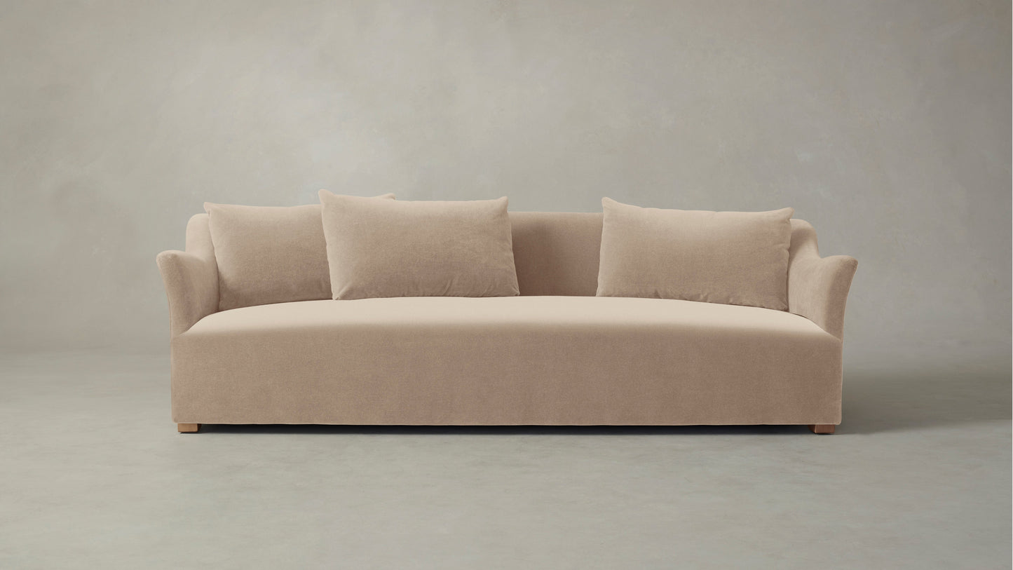 The Lenox - Performance Velvet Taupe Sofa