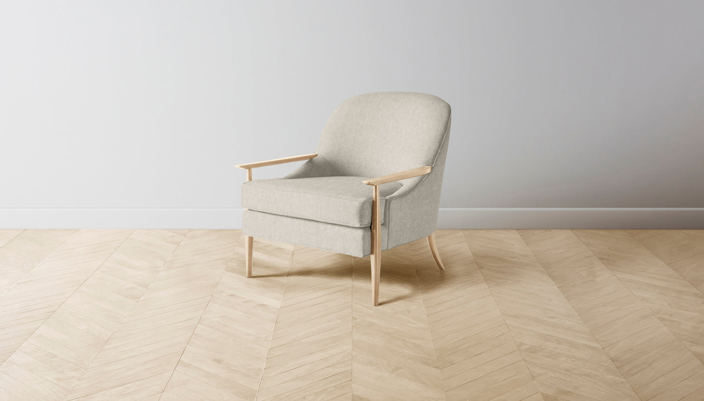 The Leroy - Performance Stonewashed Linen Dew Chair