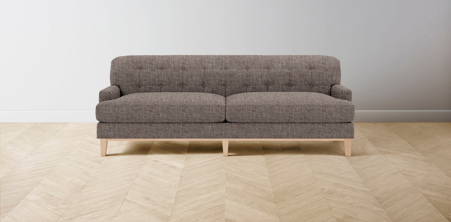 The Ludlow - Belgian Linen Carob Sofa