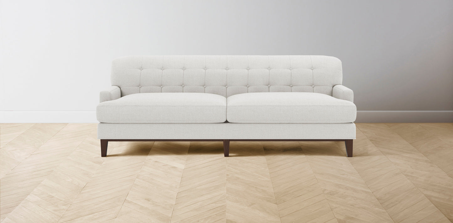 The Ludlow - Belgian Linen Egret Sofa