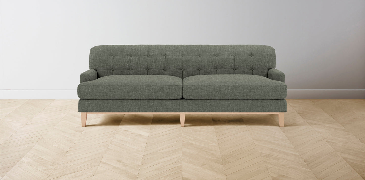 The Ludlow - Belgian Linen Thyme Sofa