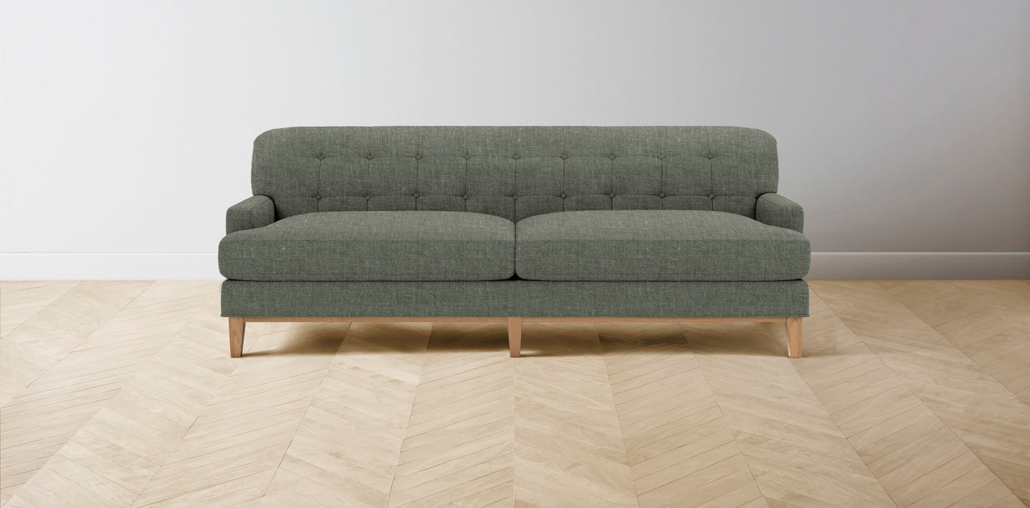 The Ludlow - Belgian Linen Thyme Sofa