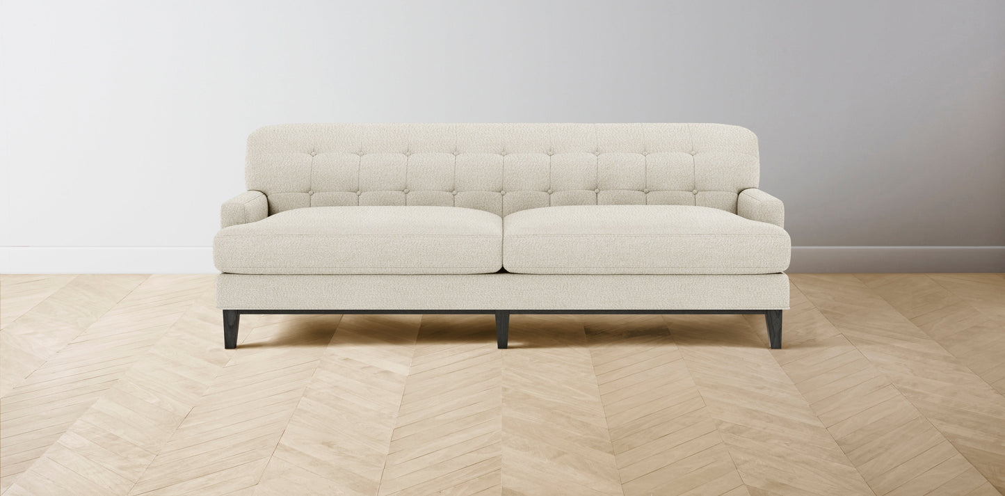 The Ludlow - Italian Bouclé White Sofa