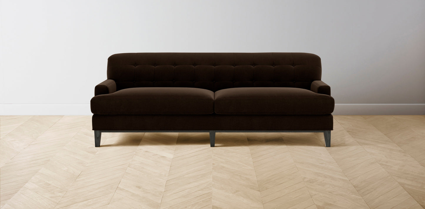 The Ludlow - Mohair Chocolate Sofa