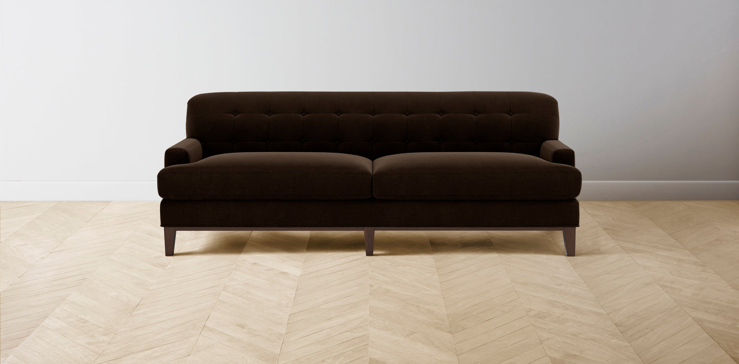 The Ludlow - Mohair Chocolate Sofa
