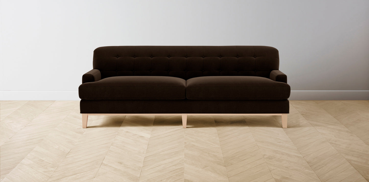 The Ludlow - Mohair Chocolate Sofa
