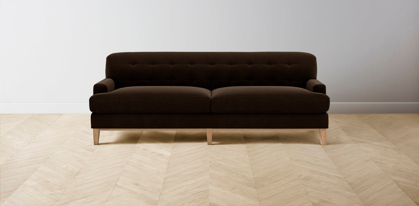 The Ludlow - Mohair Chocolate Sofa