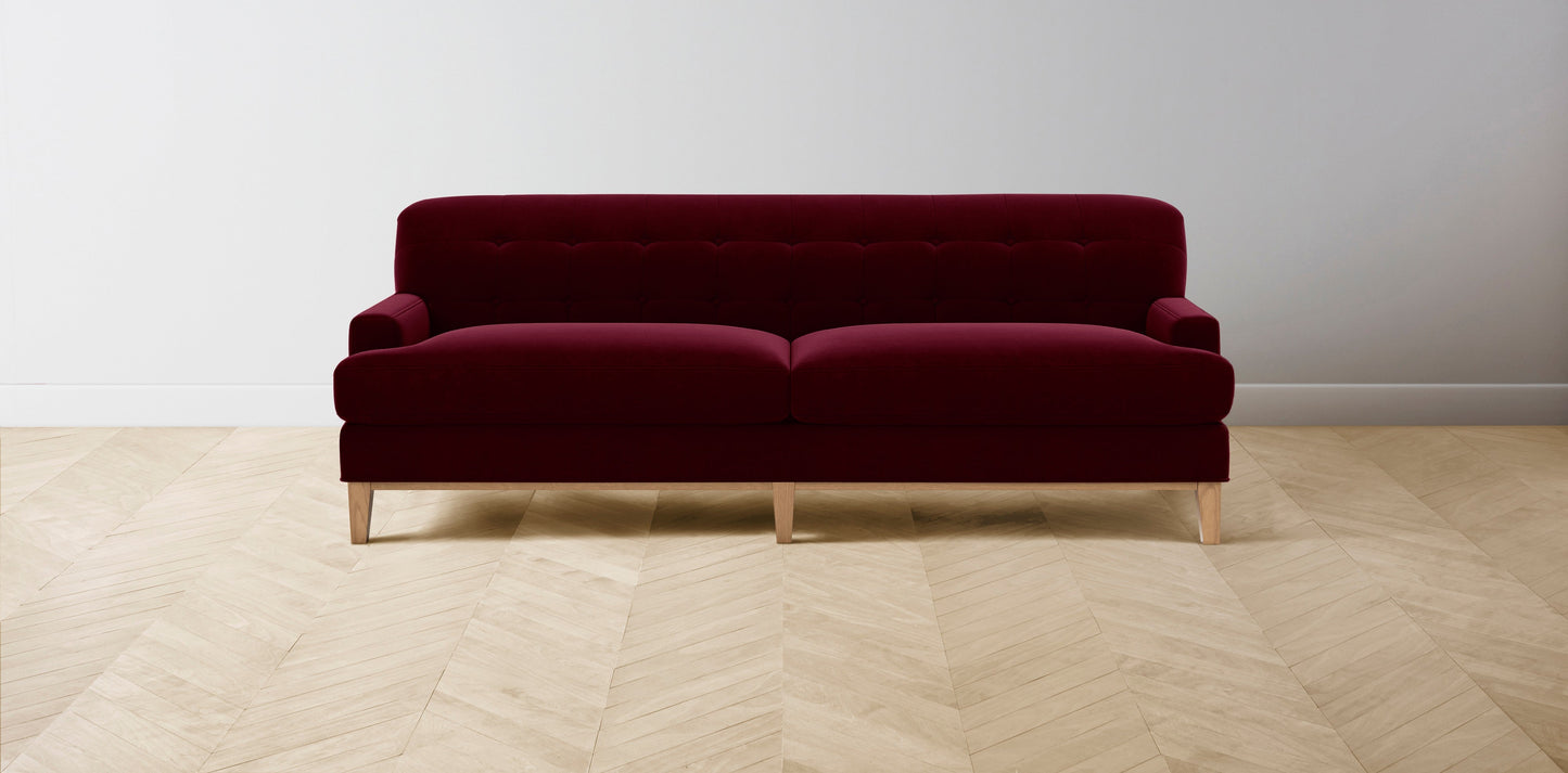The Ludlow - Mohair Crimson Sofa