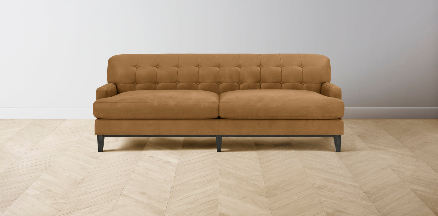 The Ludlow - Nubuck Leather Saddle Sofa