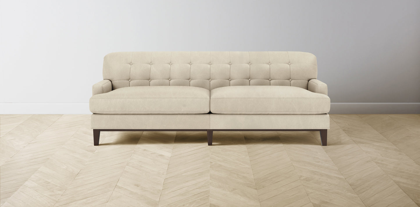 The Ludlow - Tuscan Leather Bisque Sofa