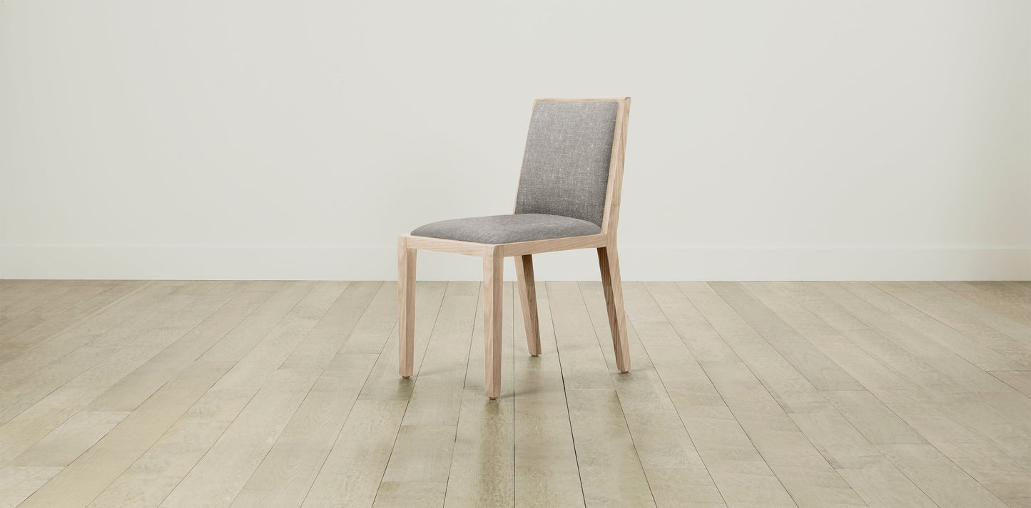 The Madison - Belgian Linen Agate Dining Chair